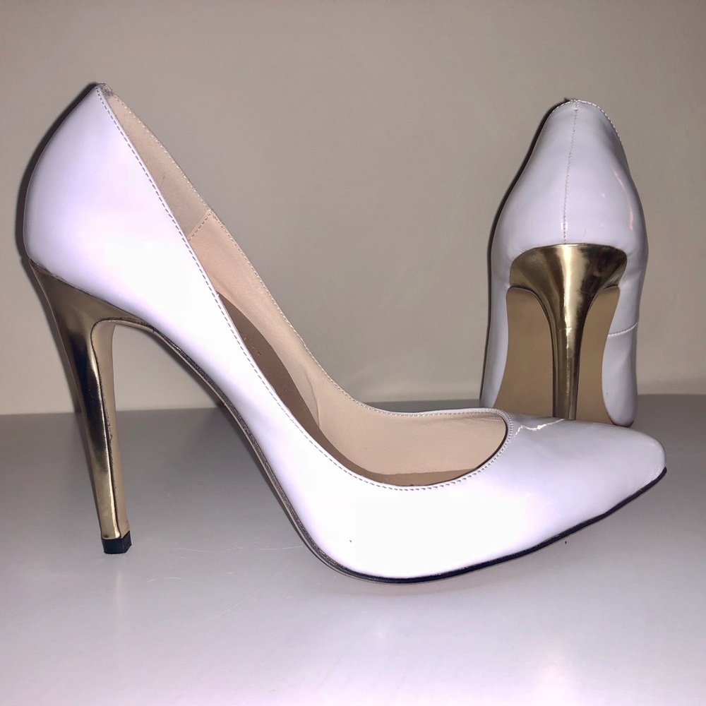 White wedding shoes. Size 8,5 (39)